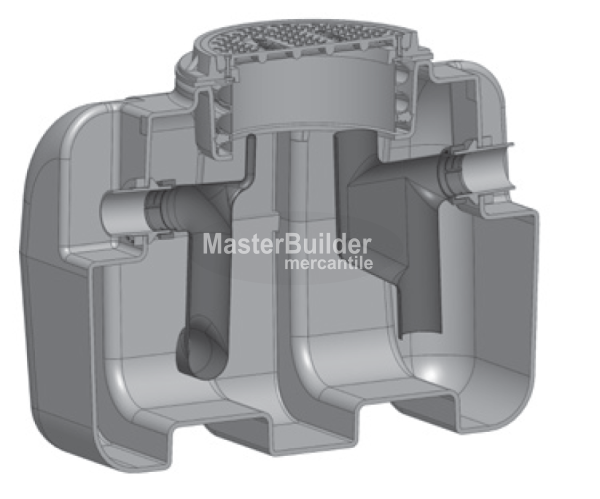 Mifab XL-MI-G-PL-750 BigMax 75 GPM 750 Lbs. Capacity HDPE Grease Interceptor