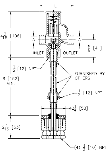 Zurn Z1022-XL-DU4-LT Sani-Gard Automatic Trap Primer 4-Outlet Distribution Unit