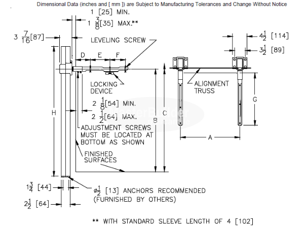 Zurn Z1231 Concealed Arm Carrier for Wall Mount Lavatories