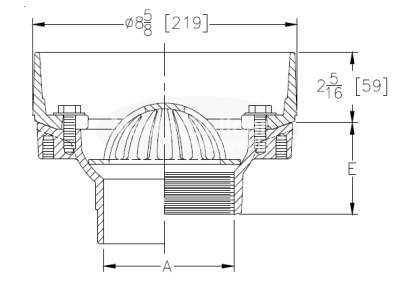 Zurn Z127 8-1/2" Diameter Deck Receptor Drain