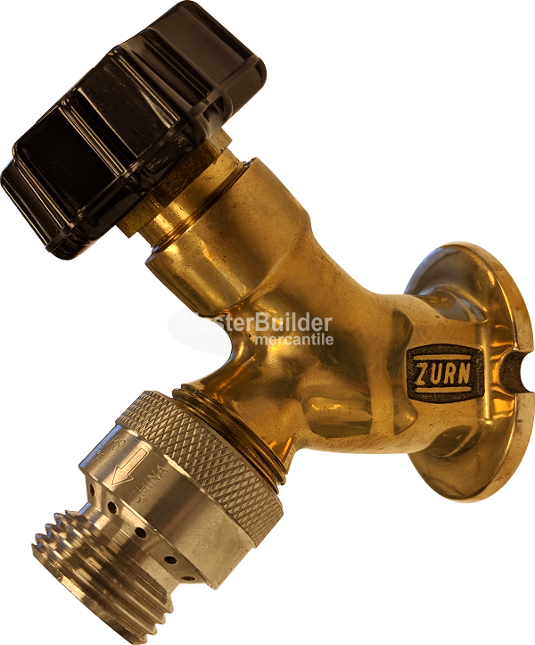 Zurn Z1341XL-PB Polished-Bronze Wall Faucet with External Vacuum Breaker