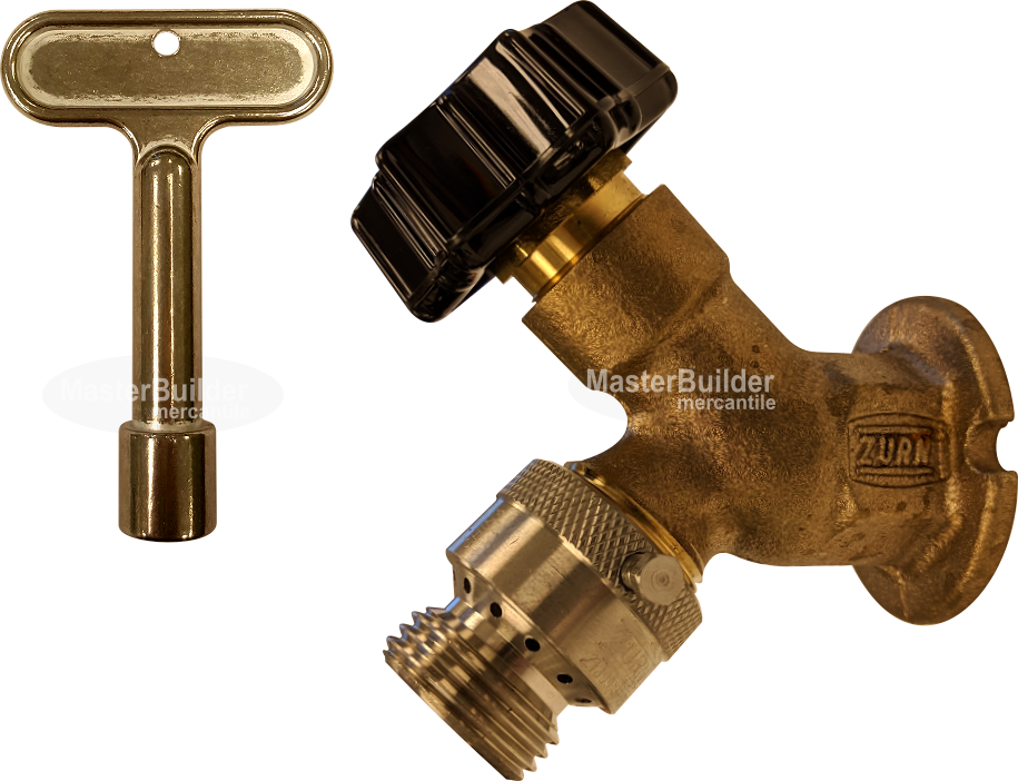 Zurn Z1341XL Grifo de pared de bronce rugoso con interruptor de vacío externo 