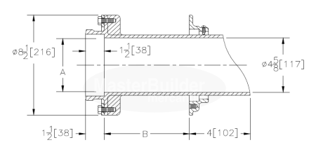 Zurn Z198 Parapet Scupper Sleeve