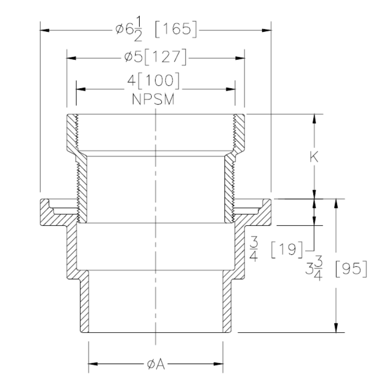 Zurn ZN211-S-P Hub Drain Nickel Bronze