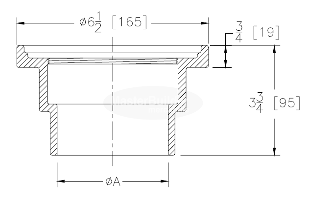 Zurn Z211-P Non-Membrane Cast Iron Floor Drain Body