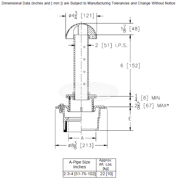 Zurn Z350 | ZB350 | ZN350 Planting Area Drain, Bronze Dome, Stainless Standpipe, Adjustable w/ Clamp Collar