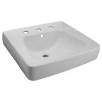 Zurn Z5318 Series 20” x 18” Wall Hung Lavatory w/ 8" Center Faucet Holes