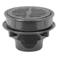 Zurn Z555 ZN555 8" Heavy-Duty Floor Drain with Deep Anti-Tilt Grate