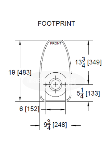 Zurn Z5560 1.6 gpf Pressure Assist, ADA Height, Elongated, Two-Piece Toilet