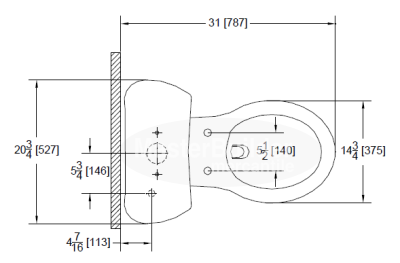 Zurn Z5570 1.6 gpf Pressure Assist, Elongated, Two-Piece Toilet