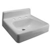 Zurn Z5831 19” x 17” Wall Hung Cast Iron Lavatory w/ Single Faucet Hole