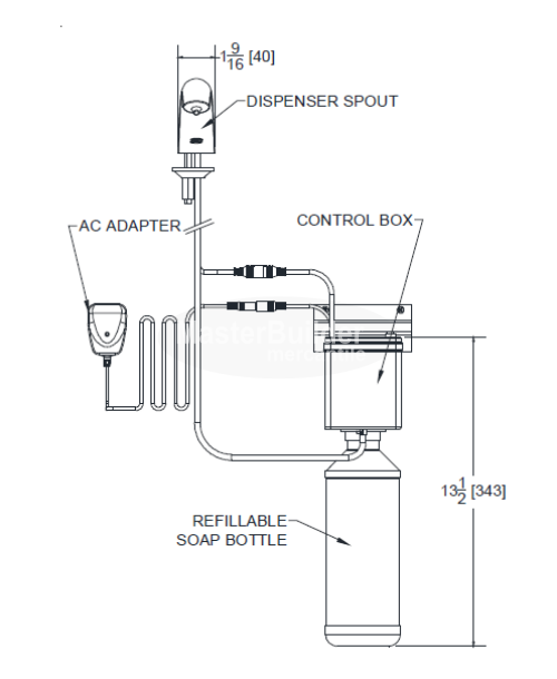 Zurn Z6950-SD Serio® Series Deck-Mount Sensor Soap Dispenser