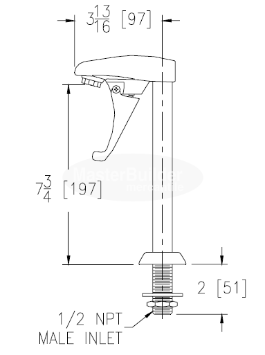 Zurn Z83500-XL Glass Filler Deck Mounted