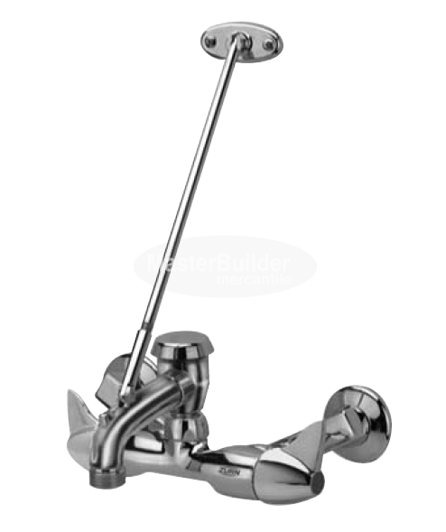 Zurn Z841M3-XL Sink Faucet w/ 6" Vacuum Breaker Spout, Dome Lever Handles, Pail Hook, 3/4" Hose End and Brace