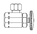 Zurn ZH8823-XL-PC 1/2" IPS x 1/2" OD Solid Brass Wheel Handle Angle Stop Pipe-to-Compression