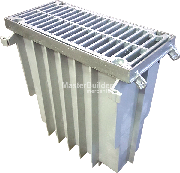 Zurn Z887-12-HDG-GDC 12" Wide x 24" Long Catch Basin w/ Galvanized Frame & Grate Class 'C'