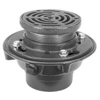 Zurn ZX415-5A Floor Drain with Heavy-Duty 5" Round Cast Iron Strainer